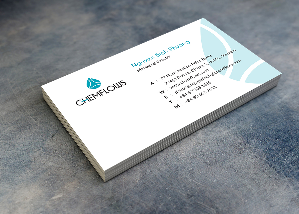 CHEMFLOWS - Thiết kế logo và nhận diện thương hiệu công ty hoá chất CHEMFLOWS